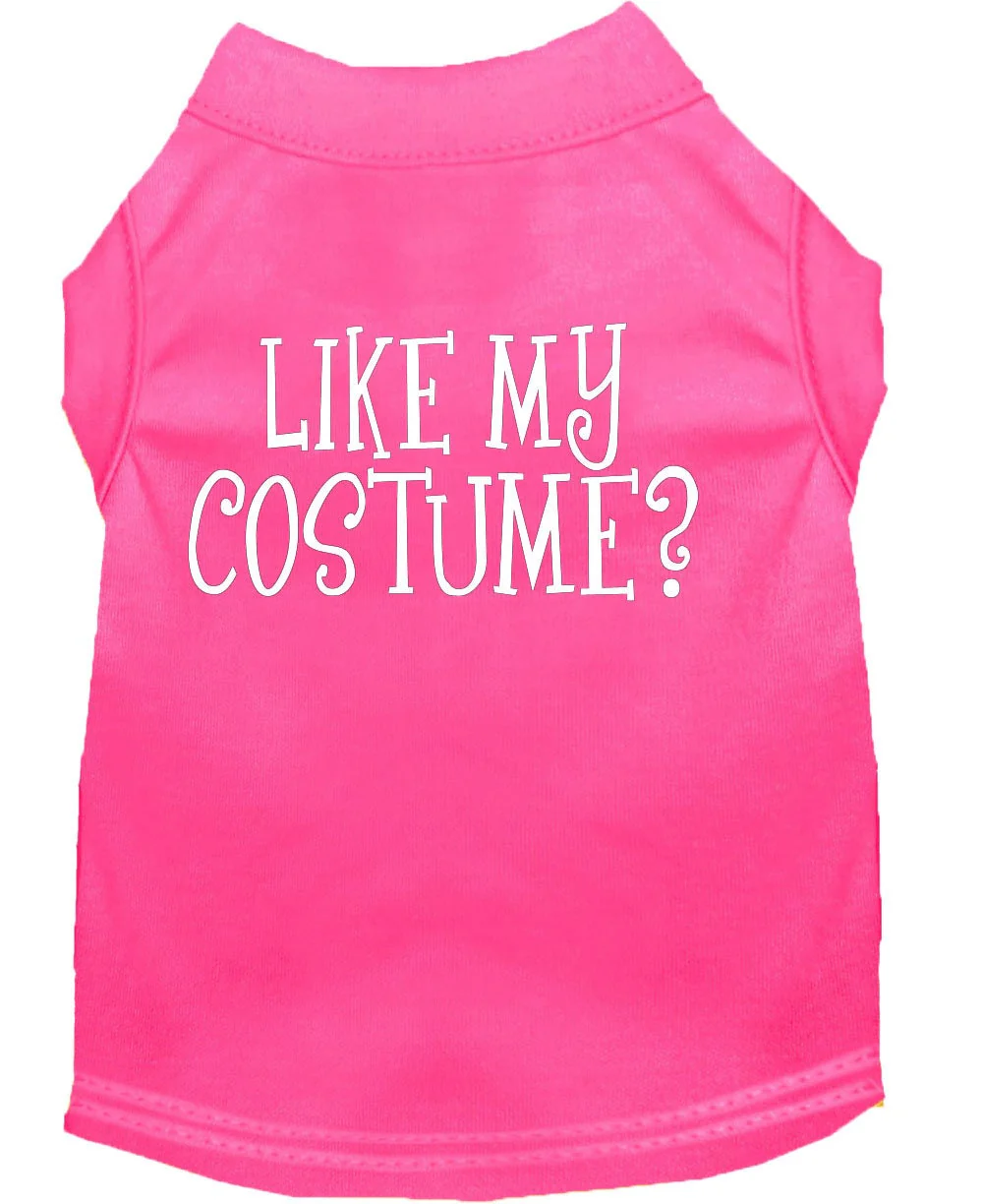 Halloween Pet Dog & Cat Shirt Screen Printed, "Like My Costume?" - Image 4