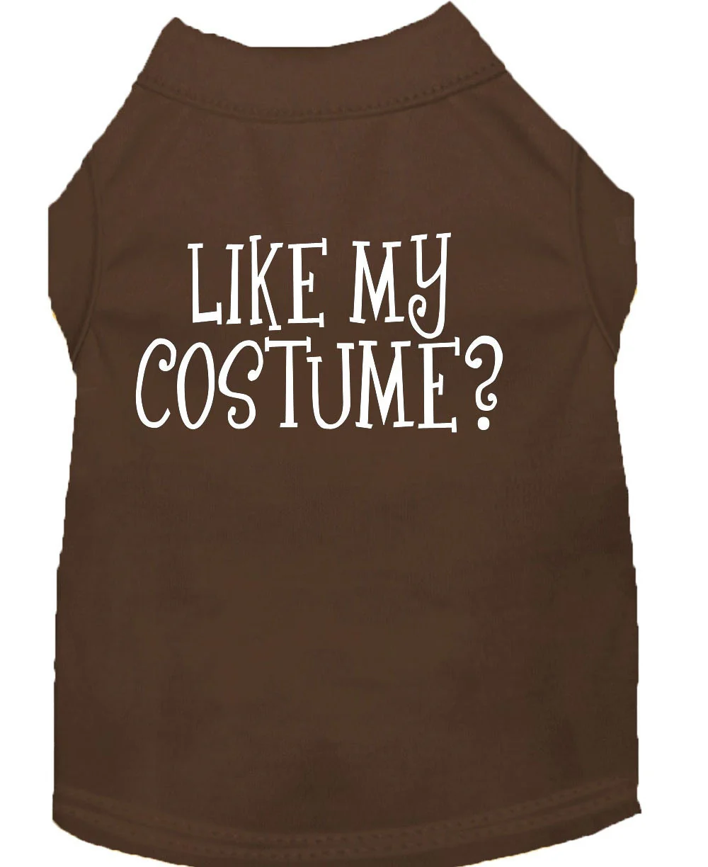 Halloween Pet Dog & Cat Shirt Screen Printed, "Like My Costume?" - Image 5