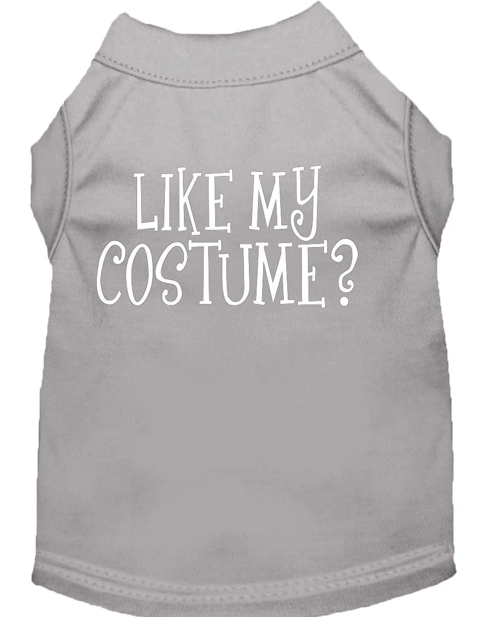 Halloween Pet Dog & Cat Shirt Screen Printed, "Like My Costume?" - Image 6