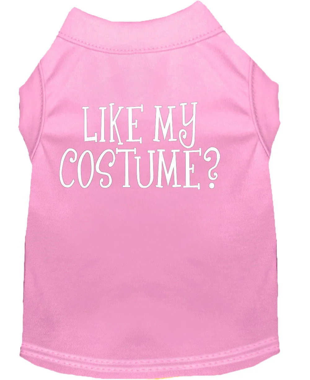 Halloween Pet Dog & Cat Shirt Screen Printed, "Like My Costume?" - Image 7