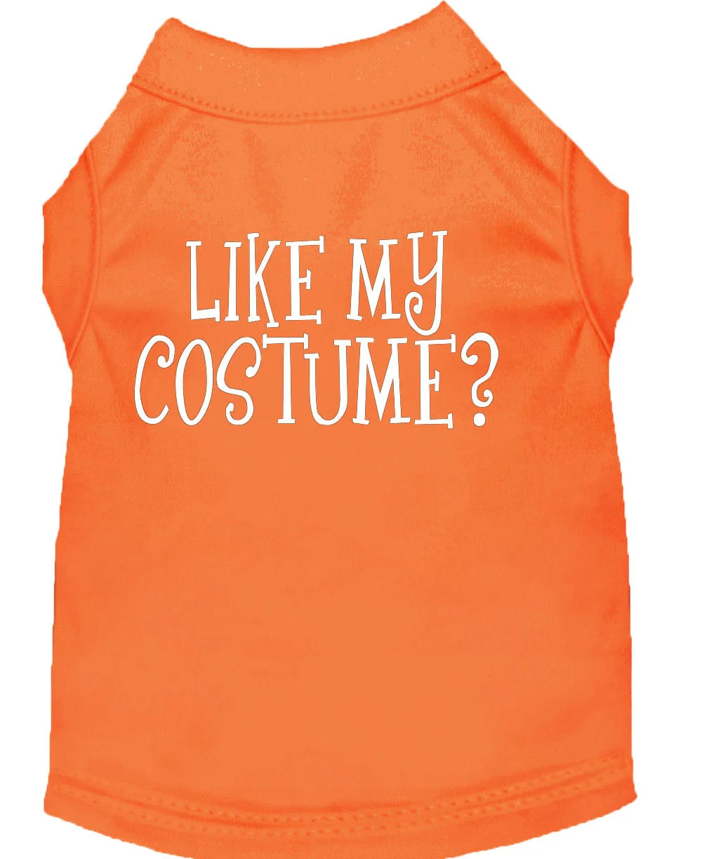 Halloween Pet Dog & Cat Shirt Screen Printed, "Like My Costume?" - Image 8