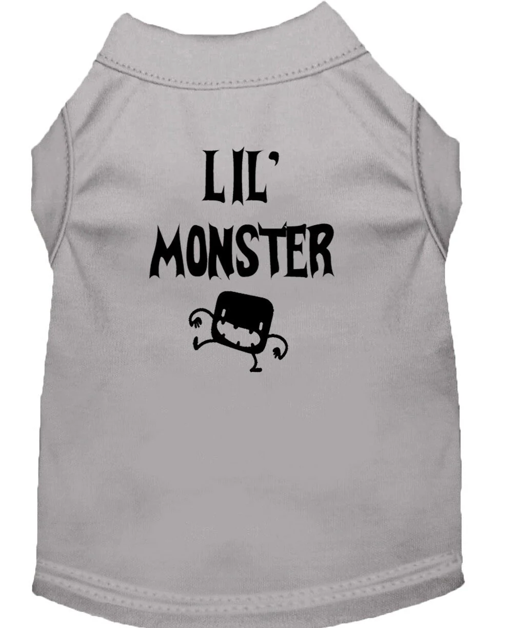 Halloween Pet Dog & Cat Shirt Screen Printed, "Lil Monster" - Image 10
