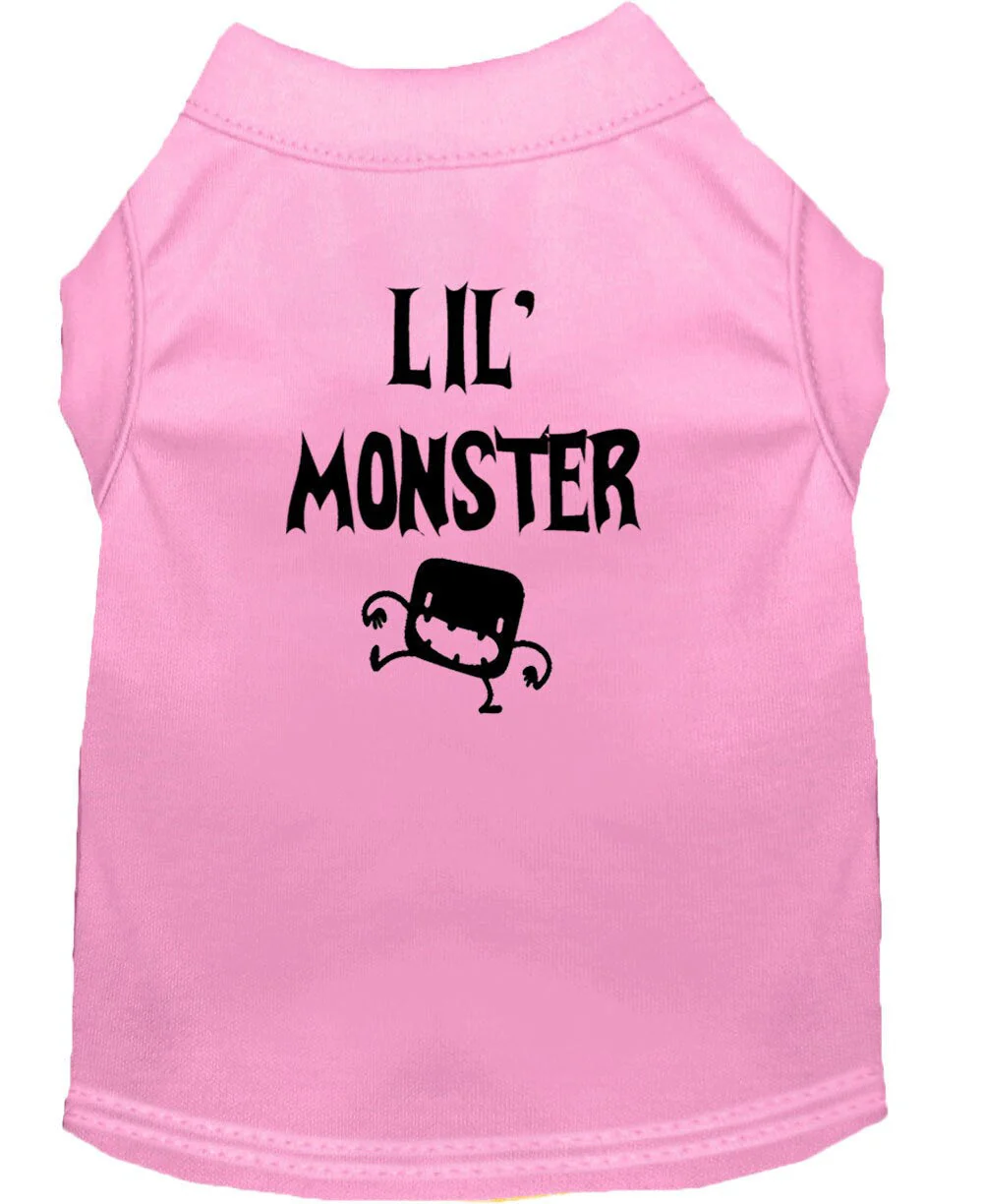 Halloween Pet Dog & Cat Shirt Screen Printed, "Lil Monster" - Image 3