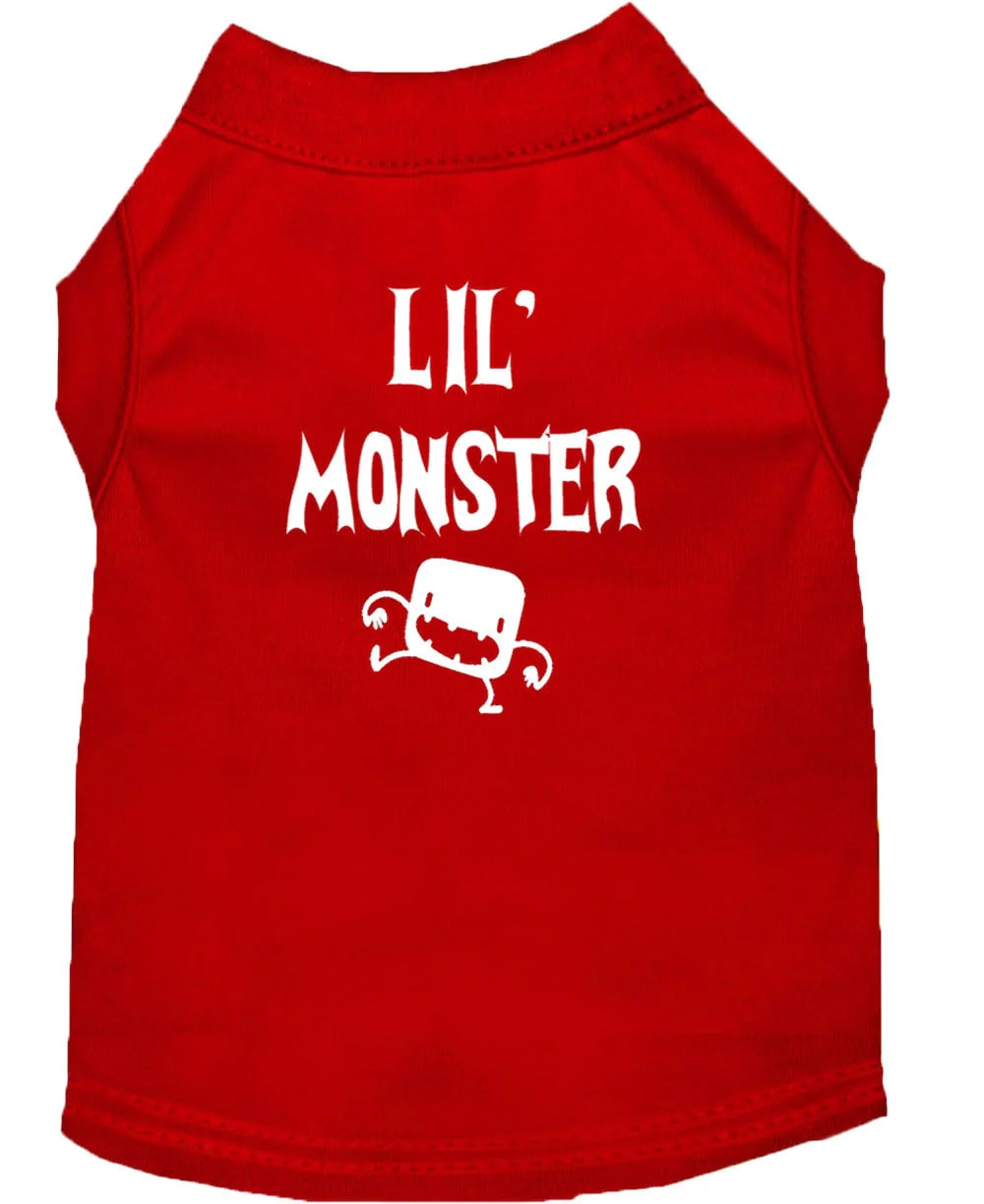Halloween Pet Dog & Cat Shirt Screen Printed, "Lil Monster" - Image 6