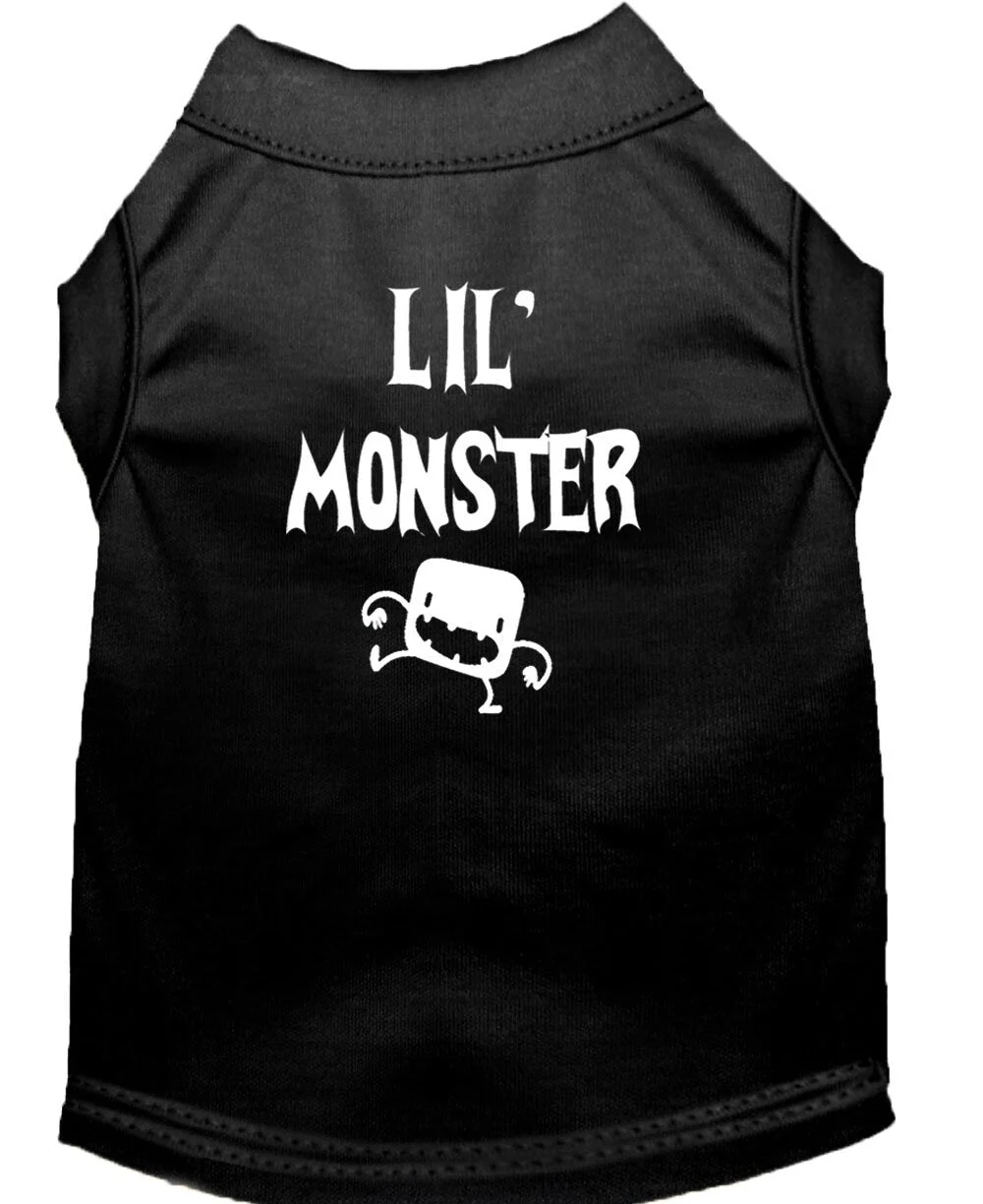 Halloween Pet Dog & Cat Shirt Screen Printed, "Lil Monster" - Image 8