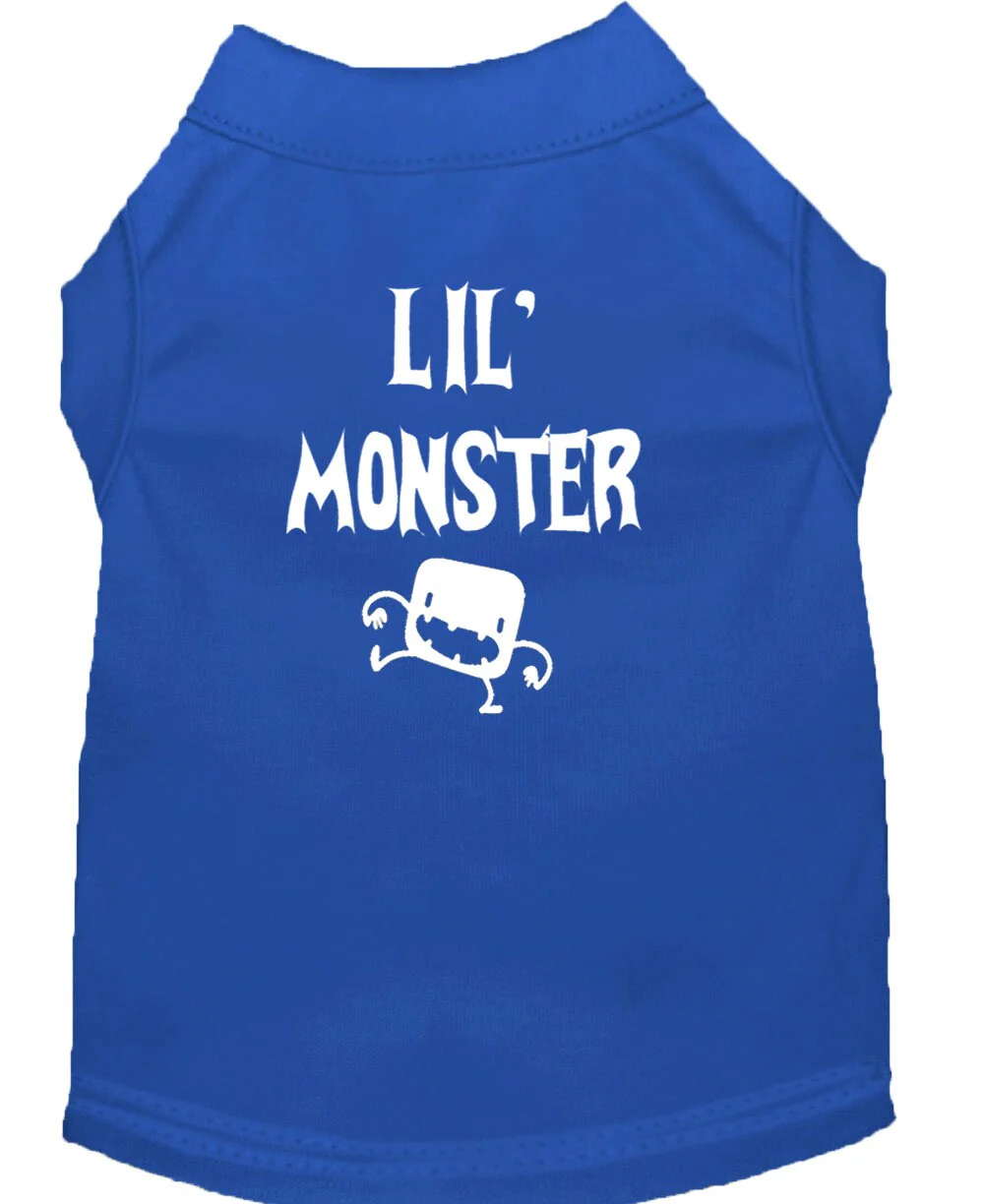 Halloween Pet Dog & Cat Shirt Screen Printed, "Lil Monster" - Image 9