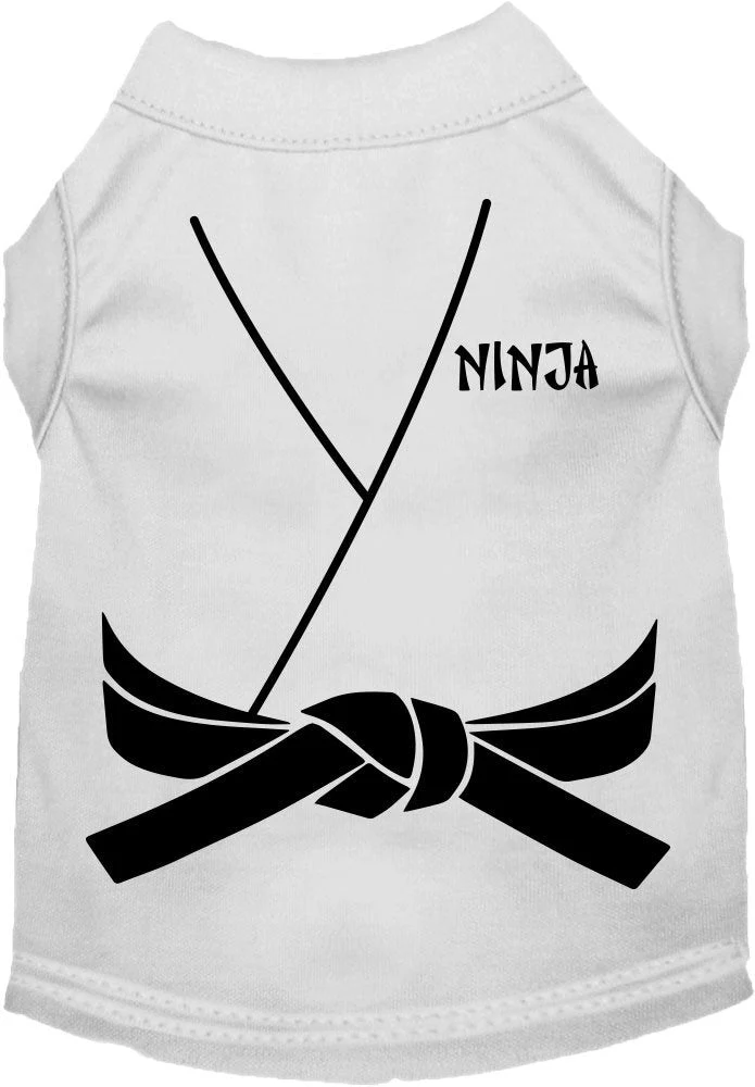 Halloween Pet Dog & Cat Shirt Screen Printed, "Ninja" - Image 4