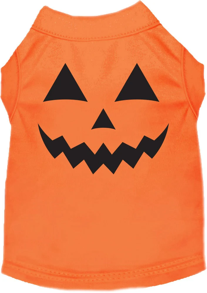 Halloween Pet Dog & Cat Shirt Screen Printed, "Pumpkin Face Him Costume" - Image 3