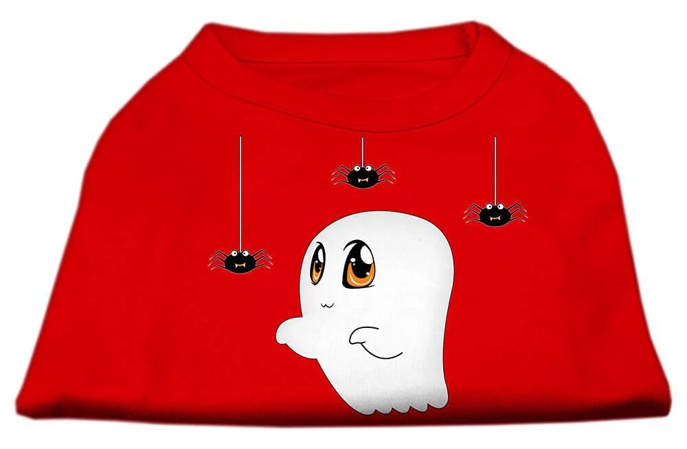 Halloween Pet Dog & Cat Shirt Screen Printed, "Sammy the Ghost" - Image 4