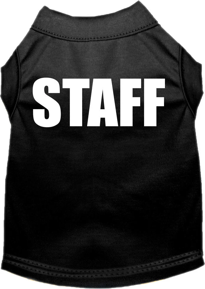 Halloween Pet Dog & Cat Shirt Screen Printed, "Staff Costume" - Image 3