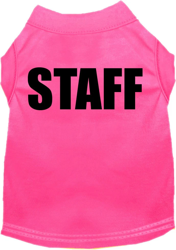 Halloween Pet Dog & Cat Shirt Screen Printed, "Staff Costume" - Image 4