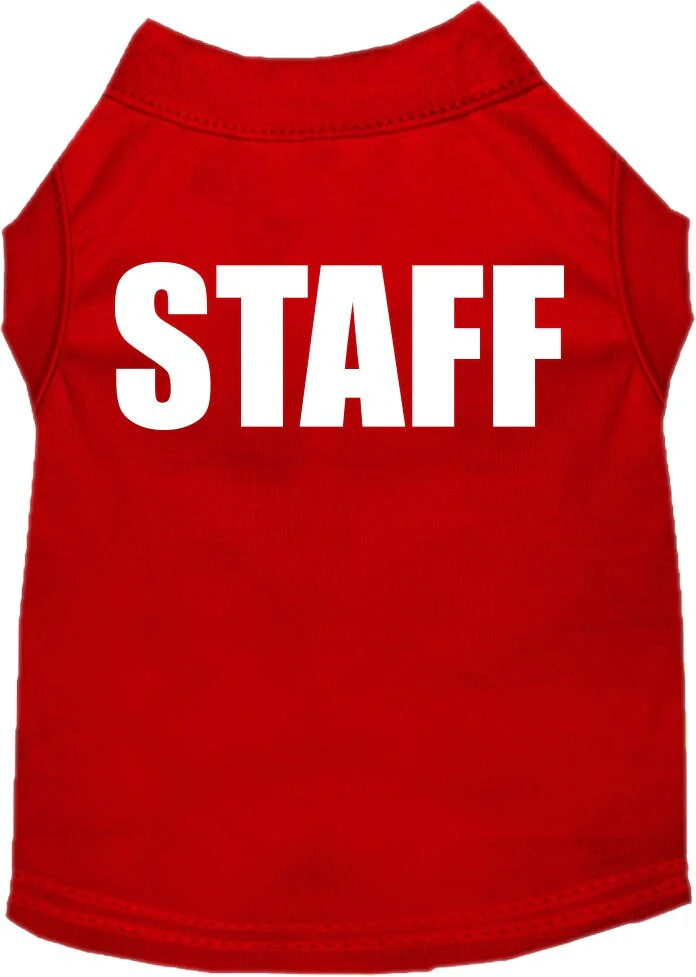 Halloween Pet Dog & Cat Shirt Screen Printed, "Staff Costume" - Image 7