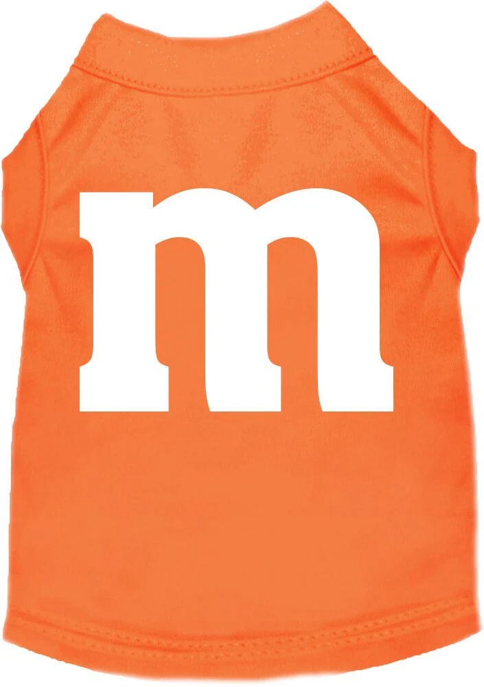 Halloween Pet Dog & Cat Shirt Screen Printed, "The M Costume" - Image 6