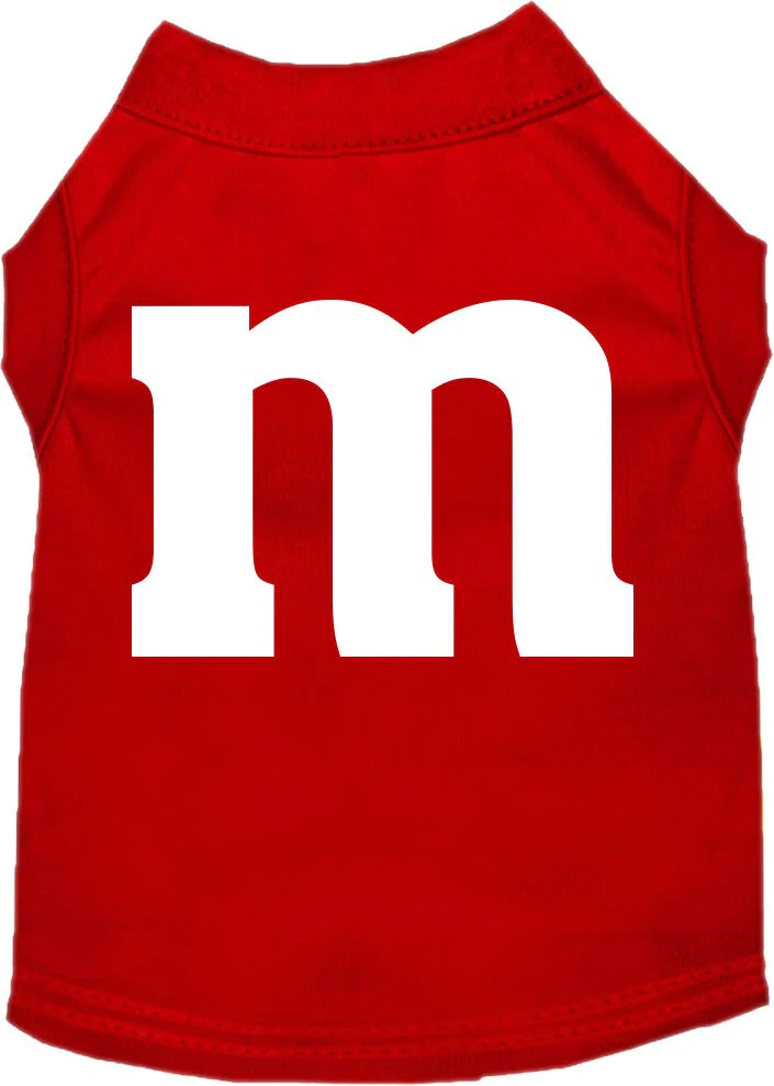 Halloween Pet Dog & Cat Shirt Screen Printed, "The M Costume" - Image 7