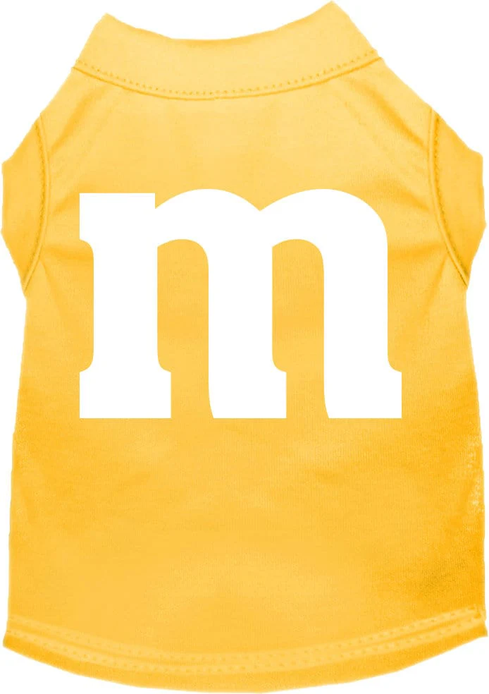 Halloween Pet Dog & Cat Shirt Screen Printed, "The M Costume" - Image 8