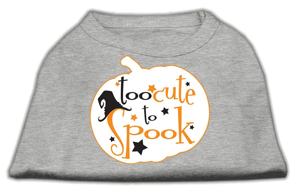 Halloween Pet Dog & Cat Shirt Screen Printed, "Too Cute To Spook" - Image 5