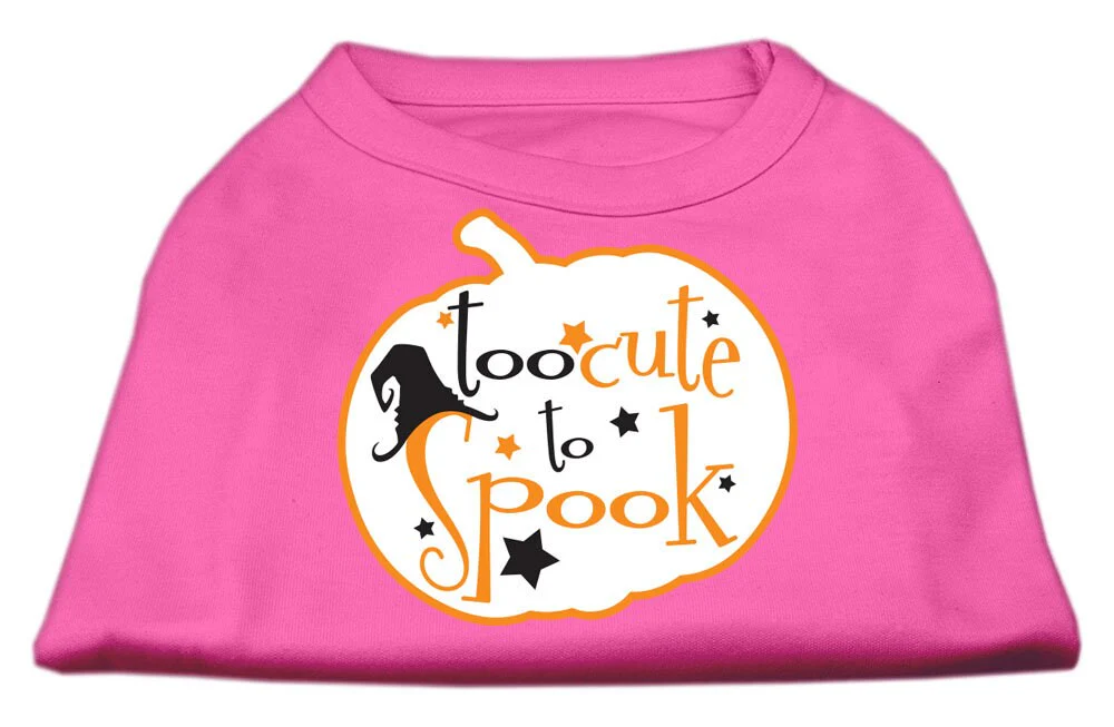 Halloween Pet Dog & Cat Shirt Screen Printed, "Too Cute To Spook" - Image 8