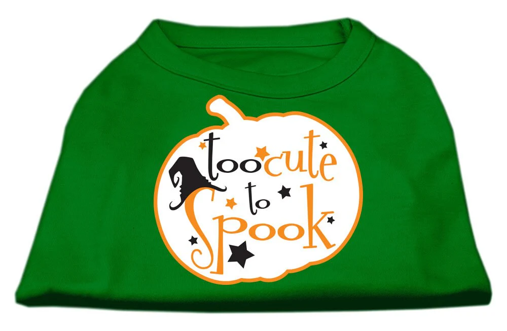 Halloween Pet Dog & Cat Shirt Screen Printed, "Too Cute To Spook" - Image 9