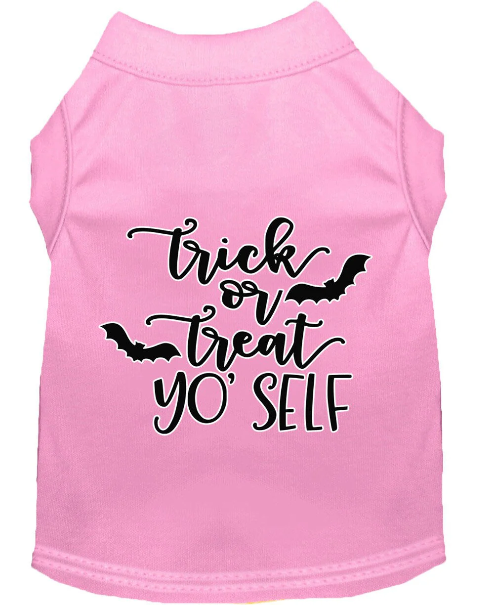 Halloween Pet Dog & Cat Shirt Screen Printed, "Trick Or Treat Yo' Self" - Image 10