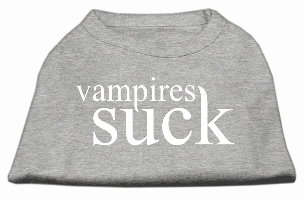 Halloween Pet Dog & Cat Shirt Screen Printed, "Vampires Suck" - Image 7