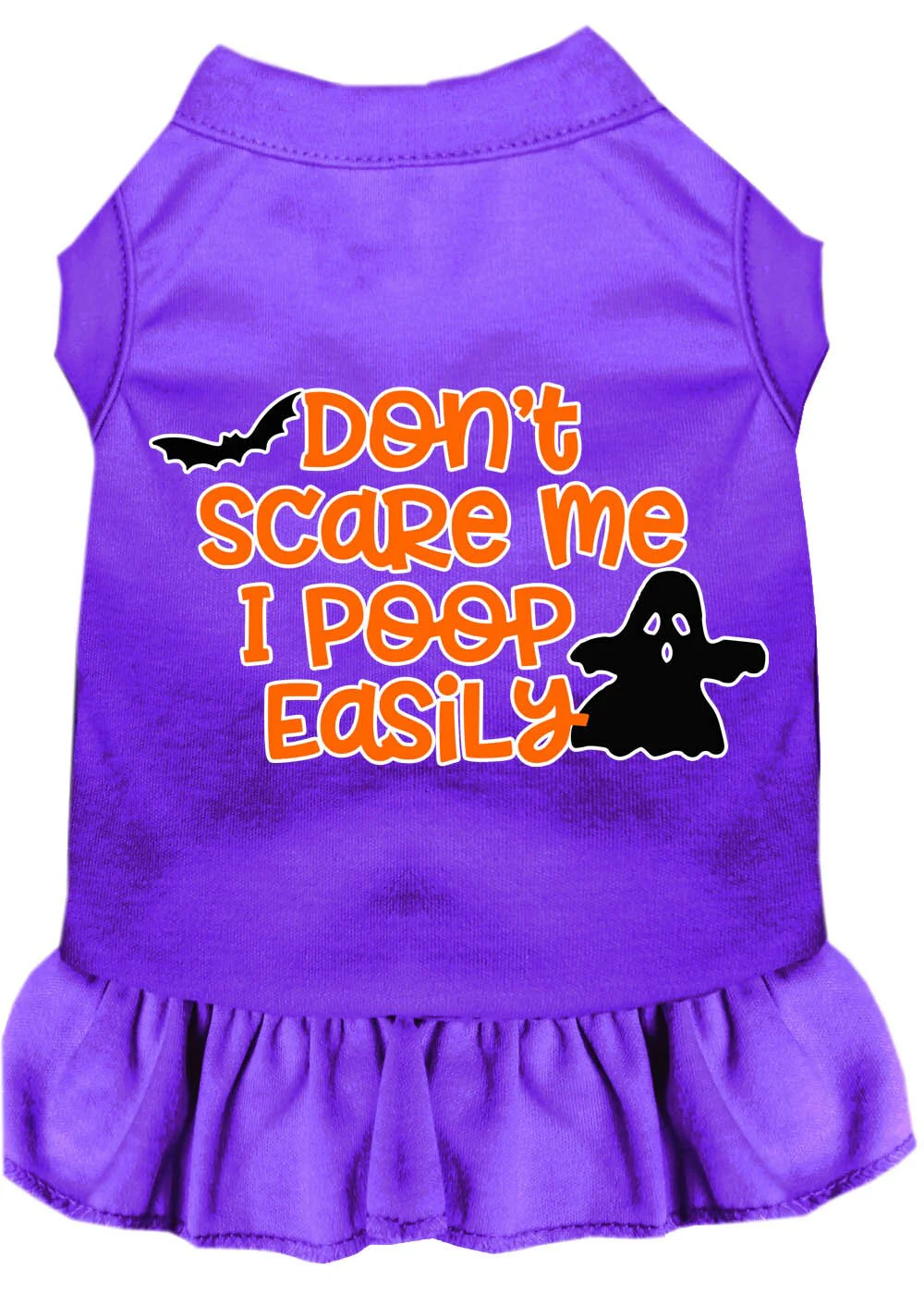 Halloween Pet Dress "Don't Scare Me, I Poop Easily" - Image 3