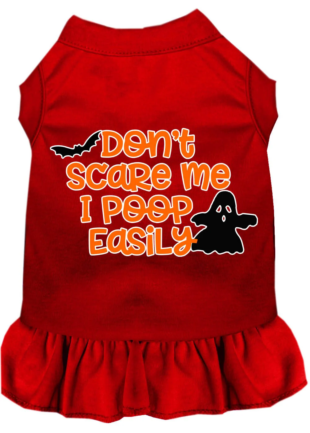 Halloween Pet Dress "Don't Scare Me, I Poop Easily" - Image 5