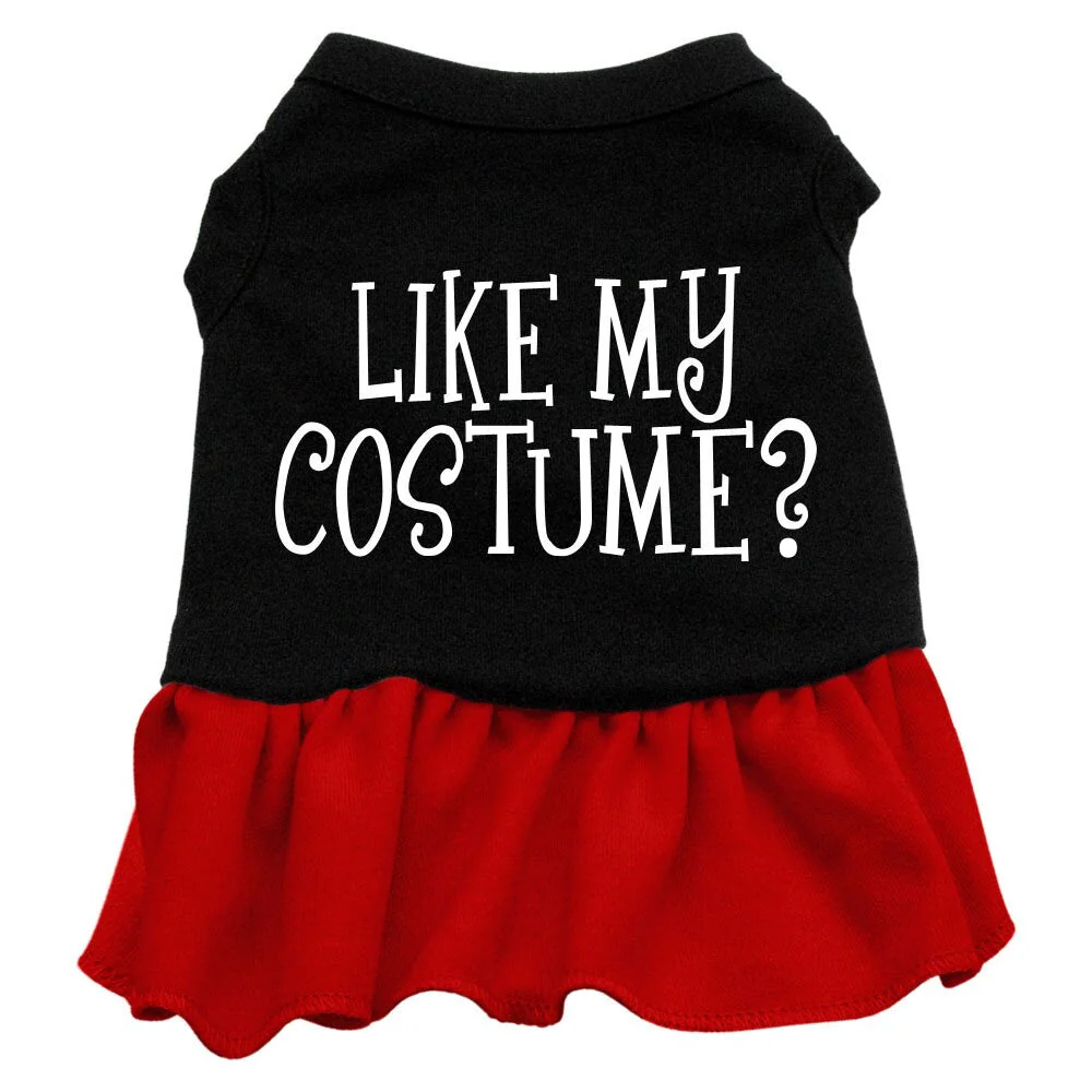 Halloween Pet Dress Screen Printed, "Like My Costume" - Image 2