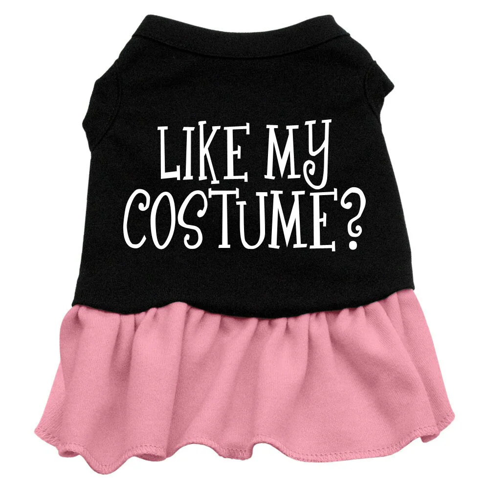 Halloween Pet Dress Screen Printed, "Like My Costume" - Image 3