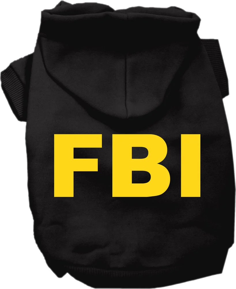 Halloween Pet Hoodie "FBI Costume" - Image 3