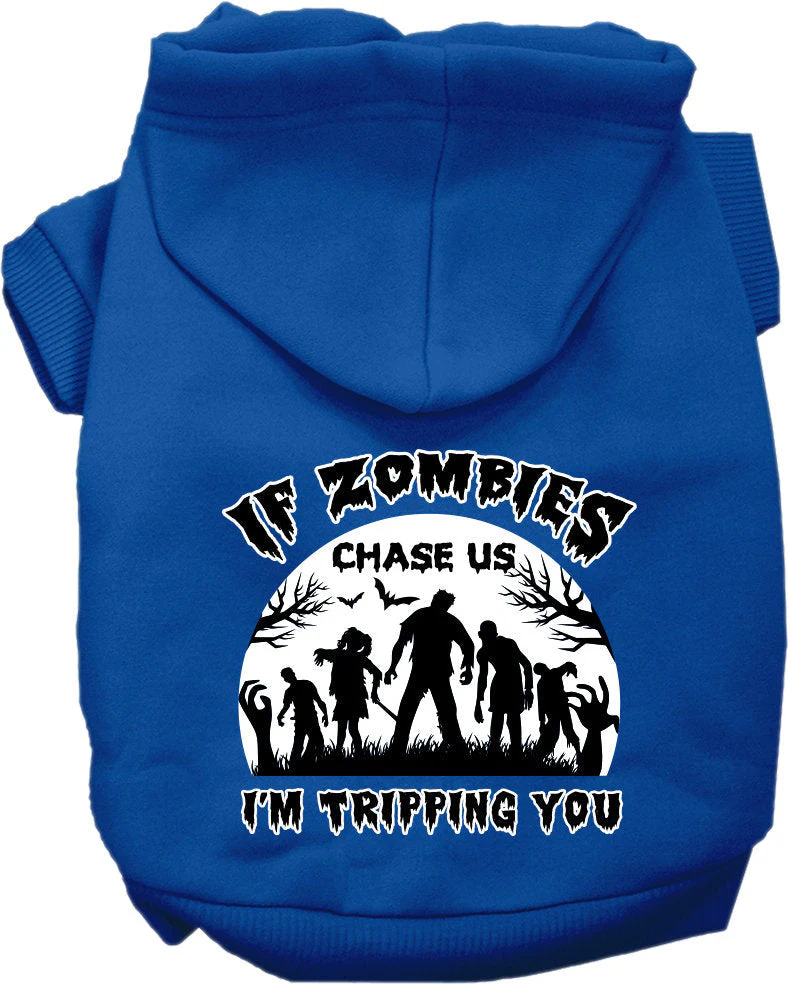 Halloween Pet Hoodie "If Zombies Chase Us, I'm Tripping You" - Image 6