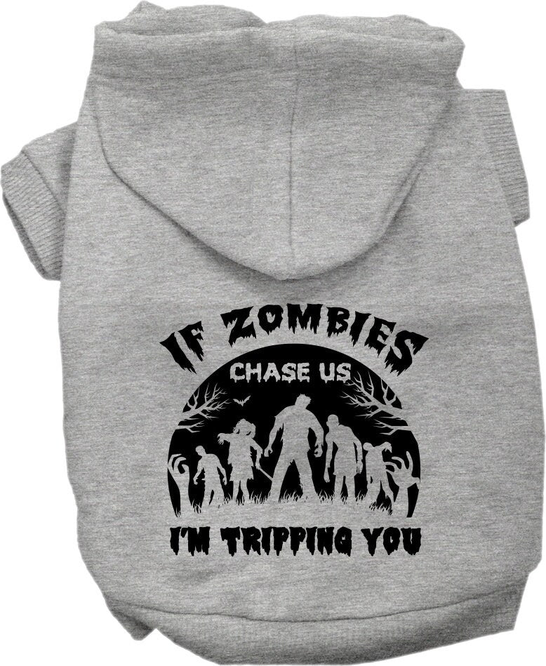 Halloween Pet Hoodie "If Zombies Chase Us, I'm Tripping You" - Image 8