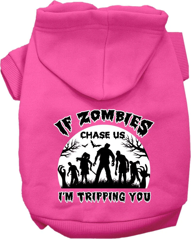 Halloween Pet Hoodie "If Zombies Chase Us, I'm Tripping You" - Image 9