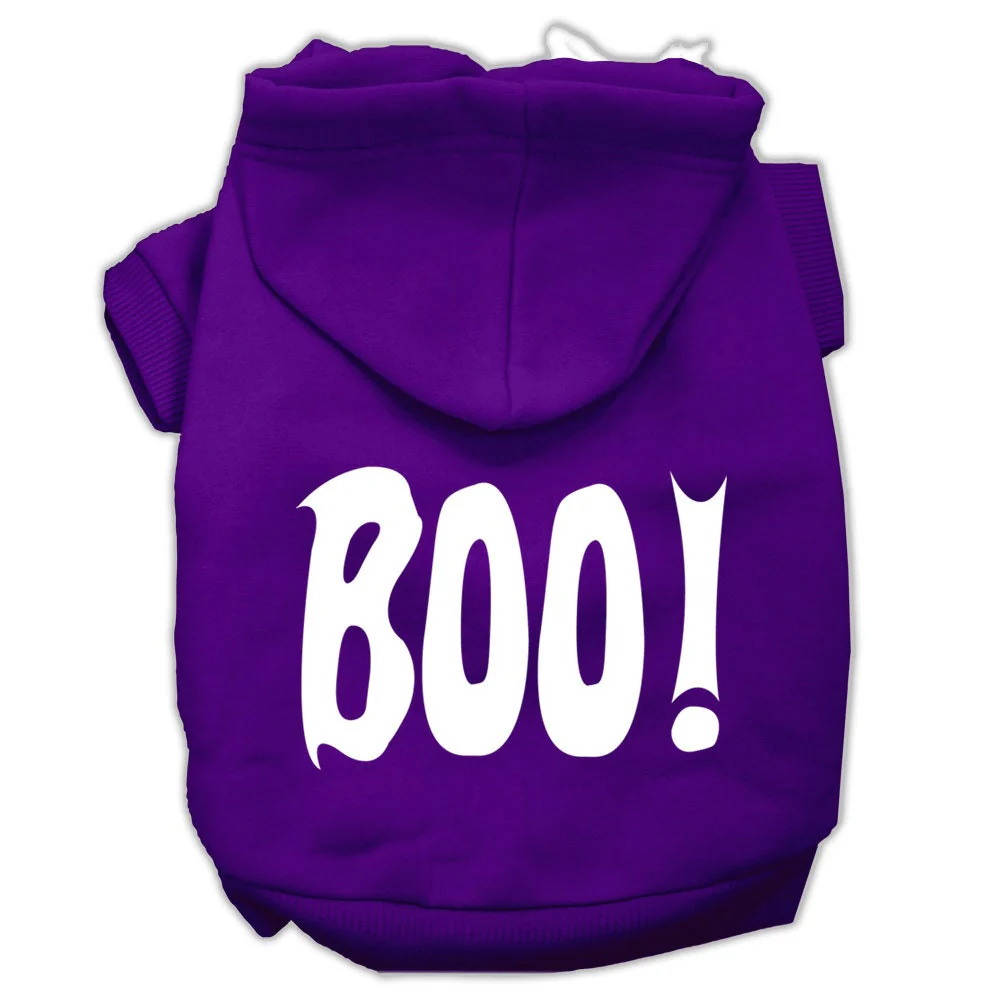 Halloween Pet Hoodie Screen Printed, "Boo" - Image 10