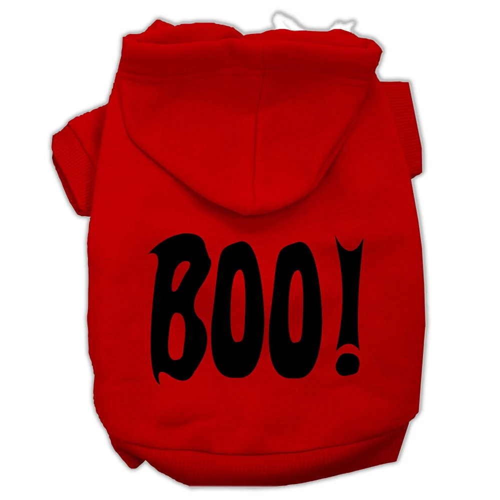 Halloween Pet Hoodie Screen Printed, "Boo" - Image 4