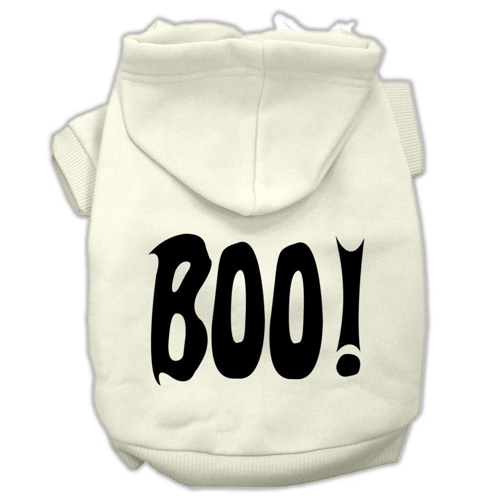 Halloween Pet Hoodie Screen Printed, "Boo" - Image 7