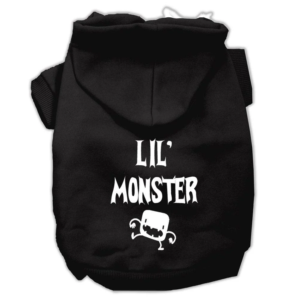 Halloween Pet Hoodie Screen Printed, "Lil Monster" - Image 3