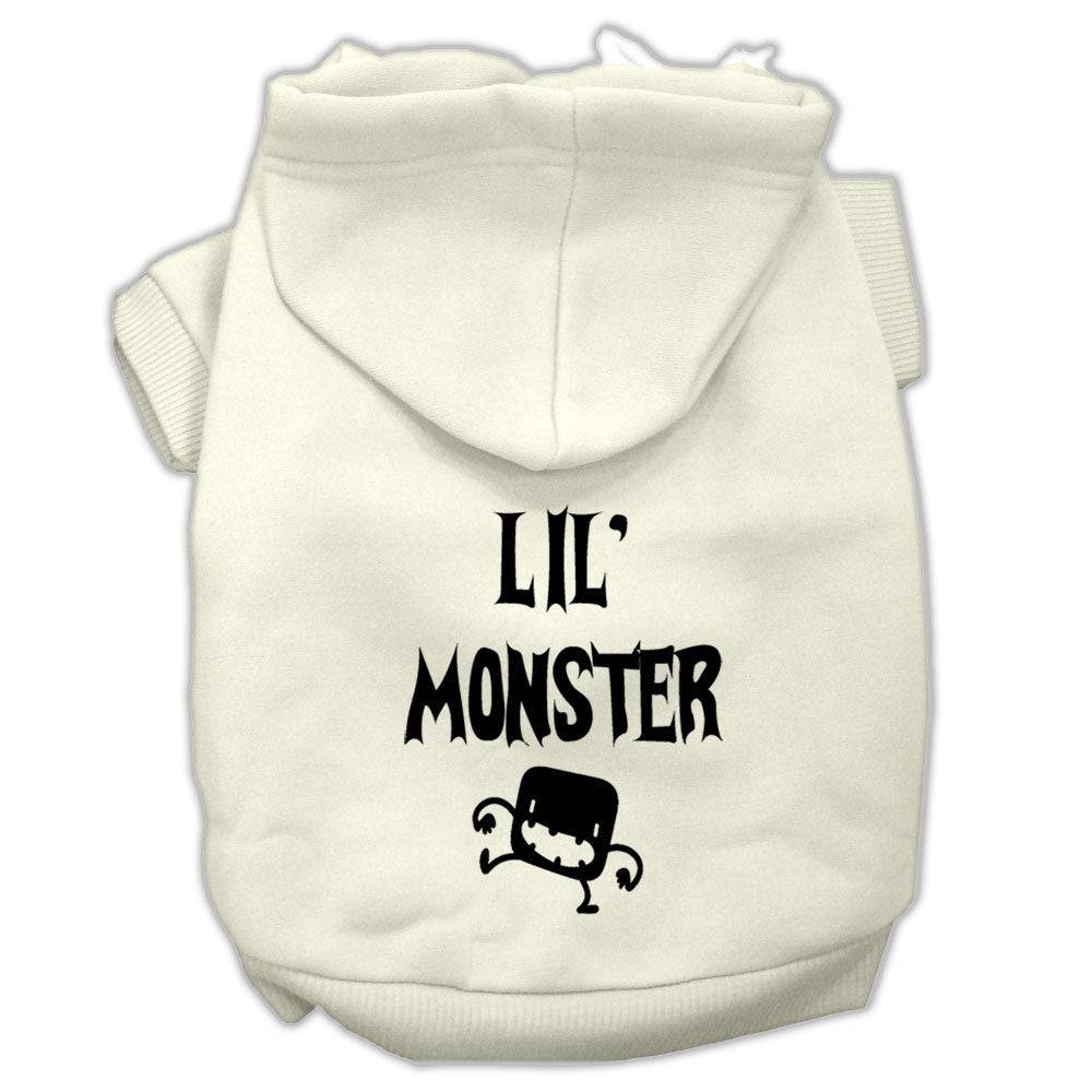 Halloween Pet Hoodie Screen Printed, "Lil Monster" - Image 4
