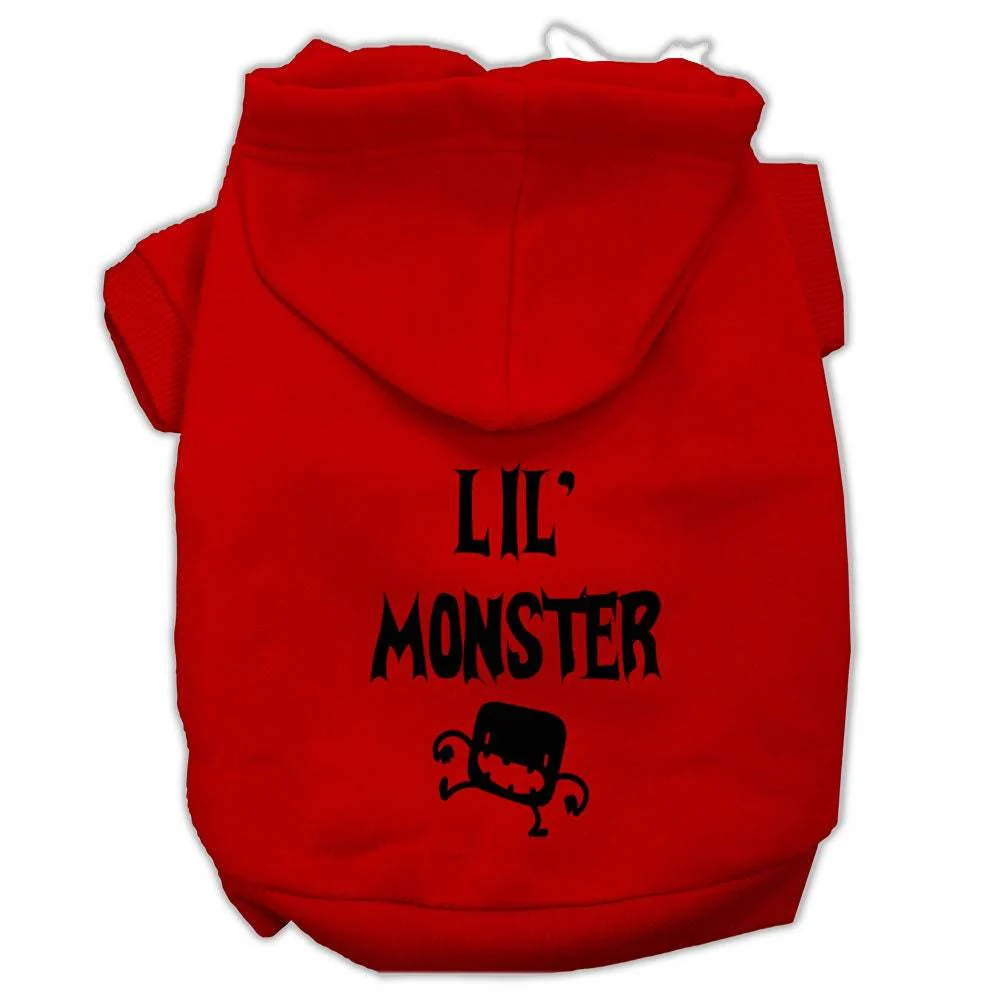Halloween Pet Hoodie Screen Printed, "Lil Monster" - Image 7