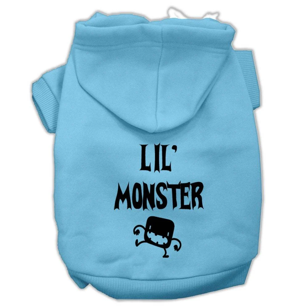 Halloween Pet Hoodie Screen Printed, "Lil Monster" - Image 9