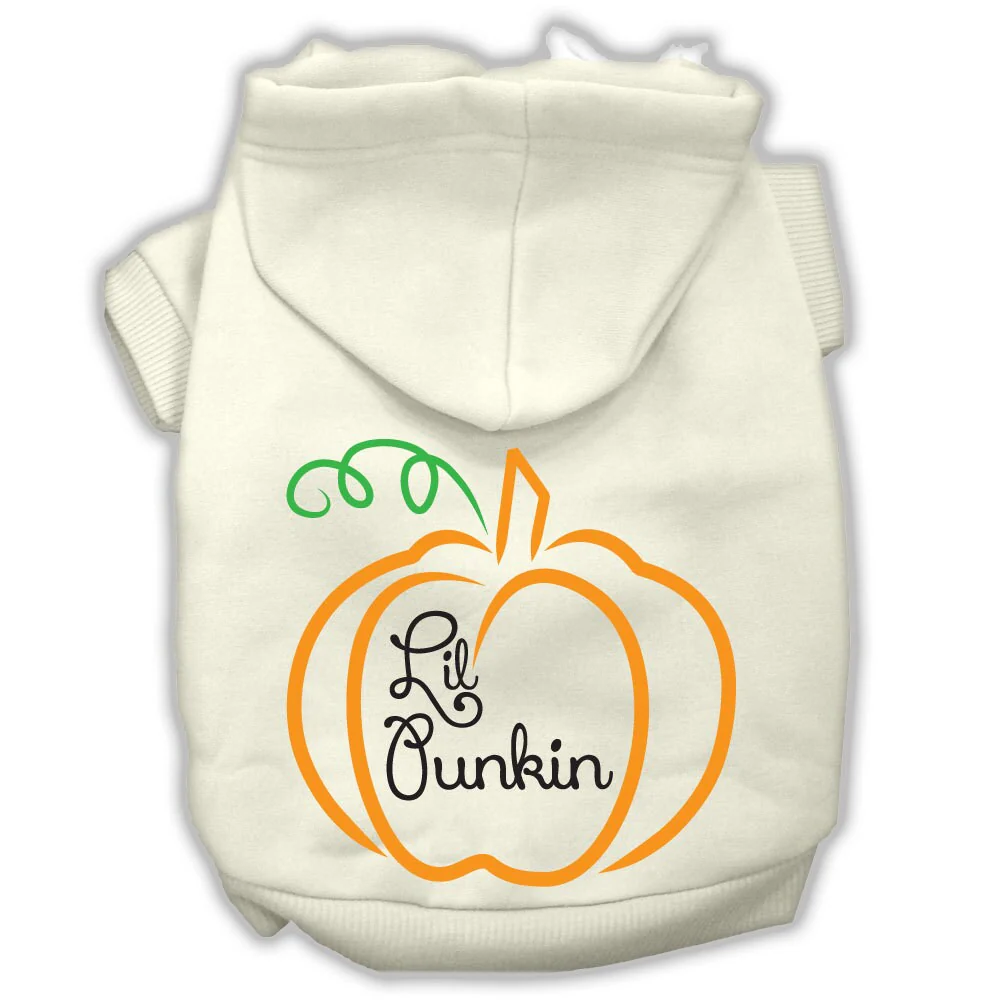 Halloween Pet Hoodie Screen Printed, "Lil Punkin" - Image 4