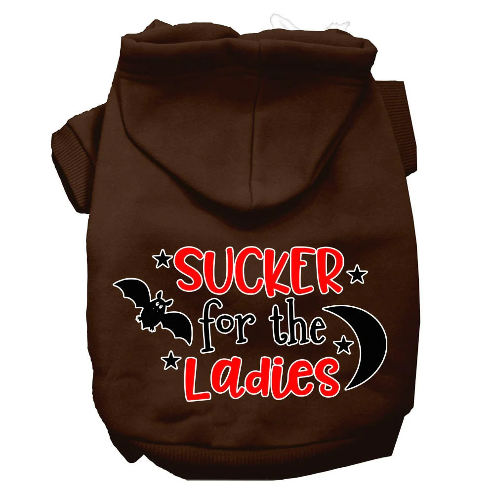 Halloween Pet Hoodie Screen Printed, "Sucker For The Ladies" - Image 4
