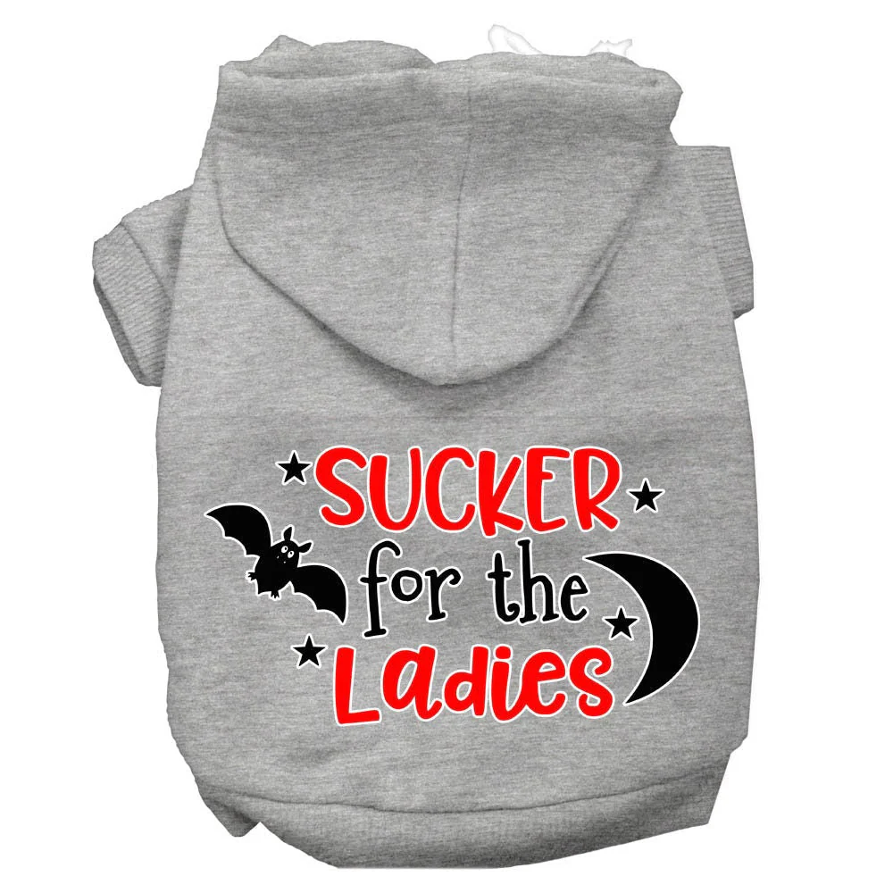 Halloween Pet Hoodie Screen Printed, "Sucker For The Ladies" - Image 6
