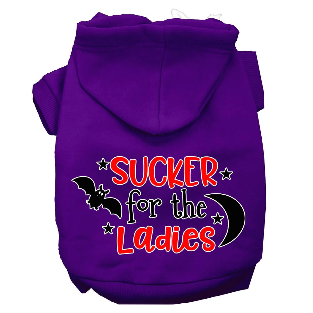 Halloween Pet Hoodie Screen Printed, "Sucker For The Ladies" - Image 7