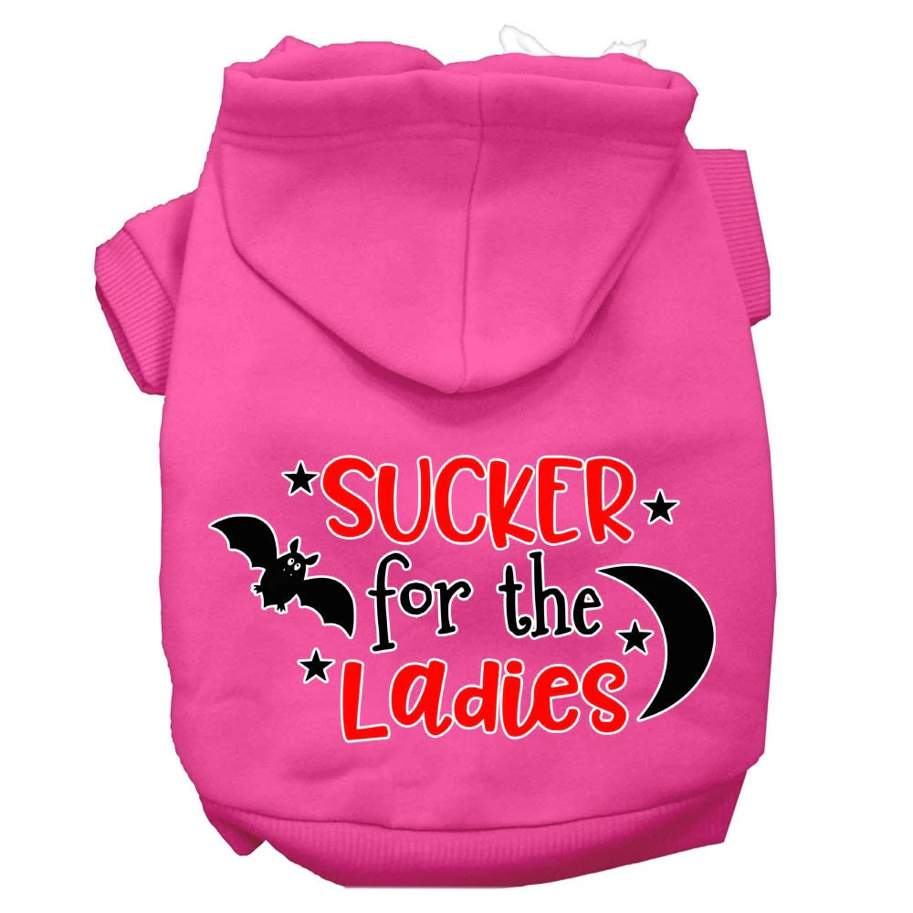 Halloween Pet Hoodie Screen Printed, "Sucker For The Ladies" - Image 8