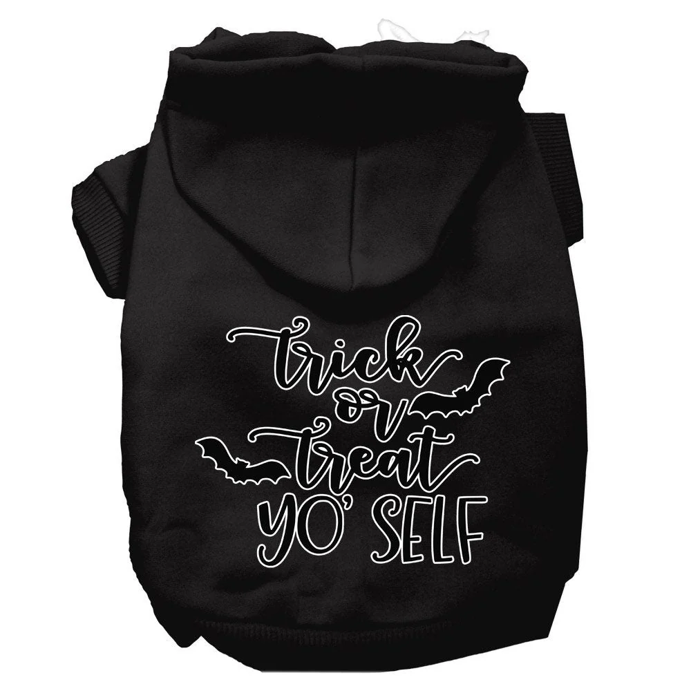 Halloween Pet Hoodie Screen Printed, "Trick Or Treat Yo' Self" - Image 3