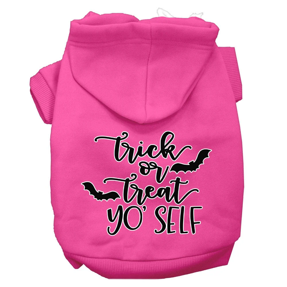 Halloween Pet Hoodie Screen Printed, "Trick Or Treat Yo' Self" - Image 4