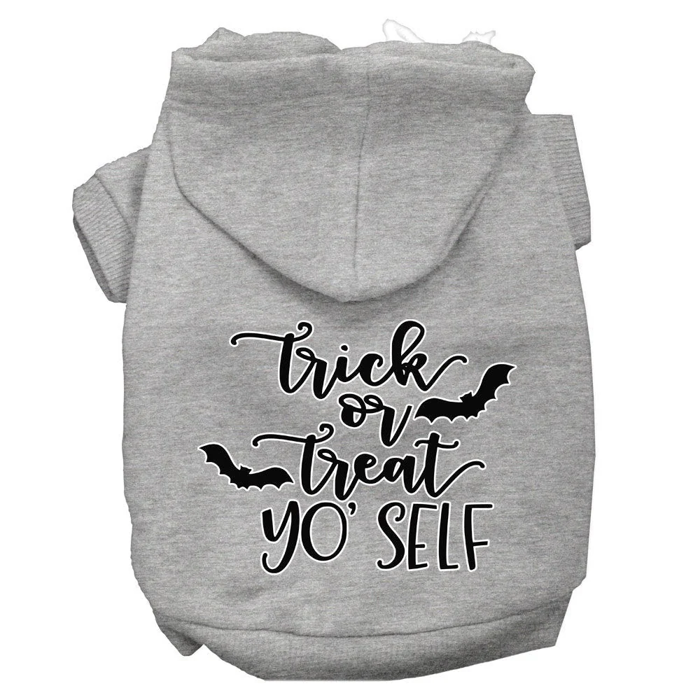 Halloween Pet Hoodie Screen Printed, "Trick Or Treat Yo' Self" - Image 6