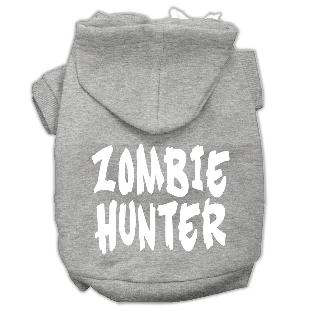 Halloween Pet Hoodie Screen Printed, "Zombie Hunter" - Image 6