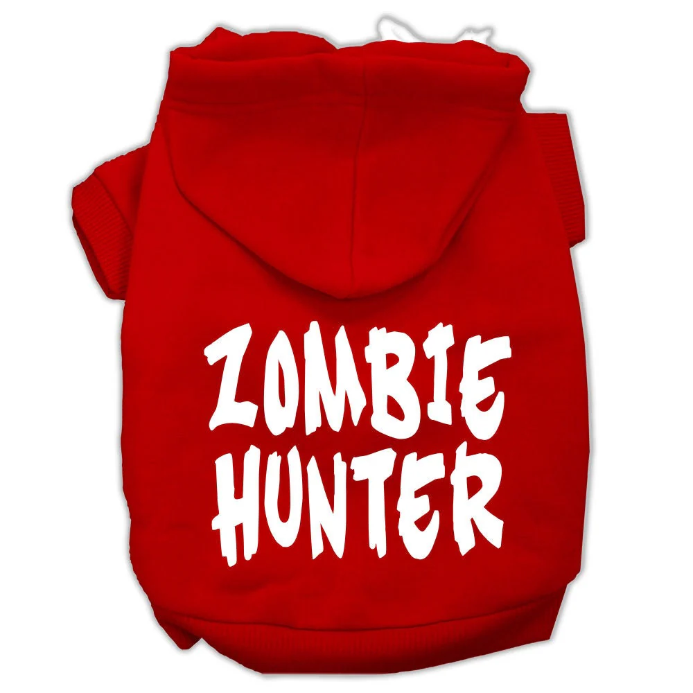 Halloween Pet Hoodie Screen Printed, "Zombie Hunter" - Image 8