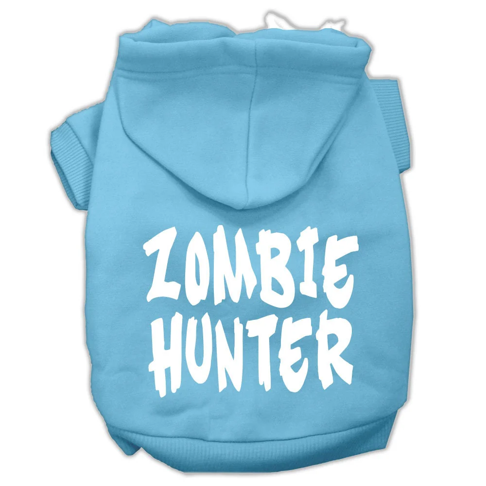 Halloween Pet Hoodie Screen Printed, "Zombie Hunter" - Image 9